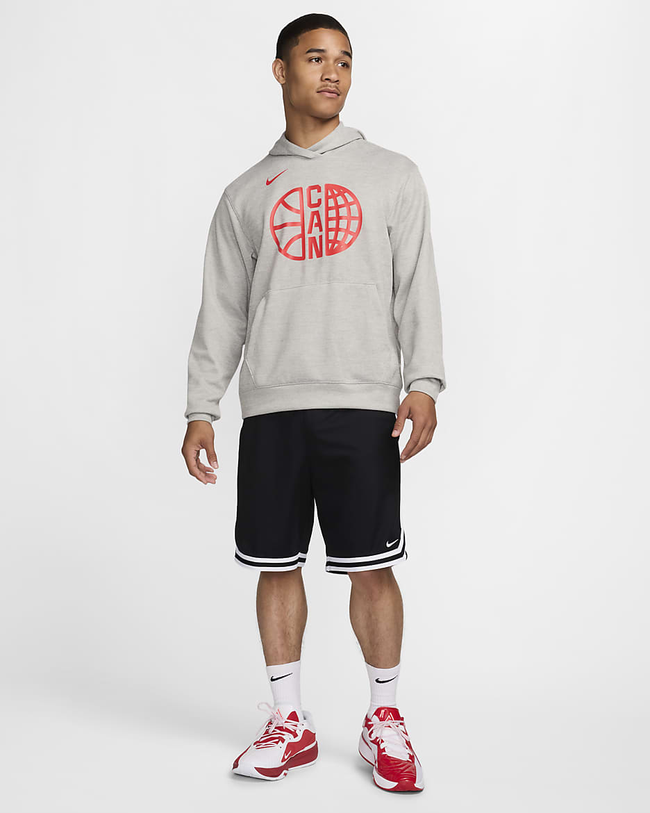 Nike Canada Practice Basketball Hoodie Grey